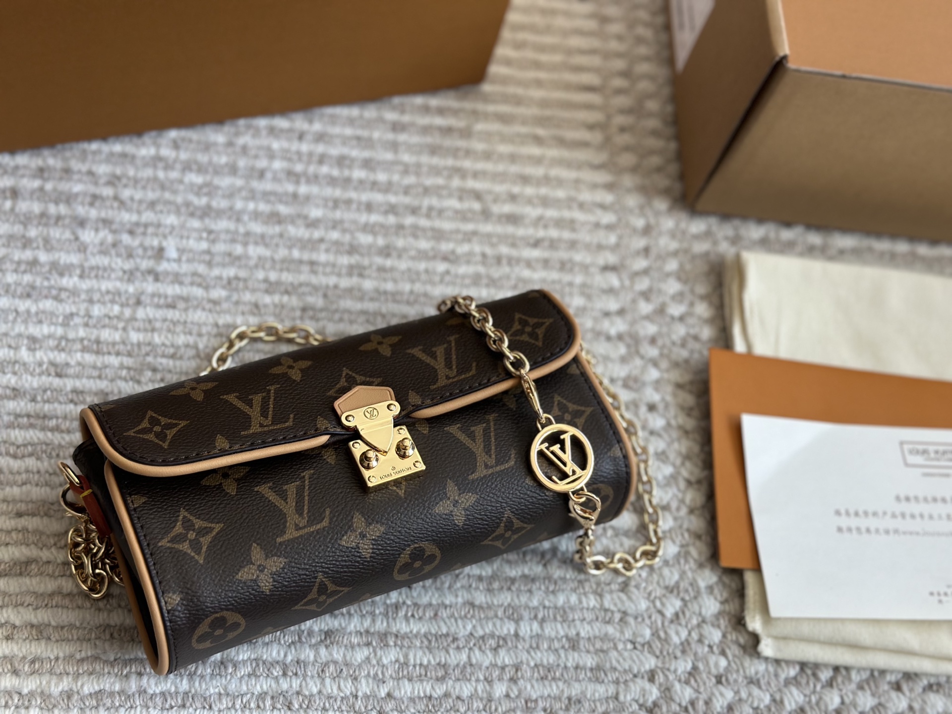 Louis Vuitton Pochette Camille, Monogram Canvas Long Wallet-on-chain 