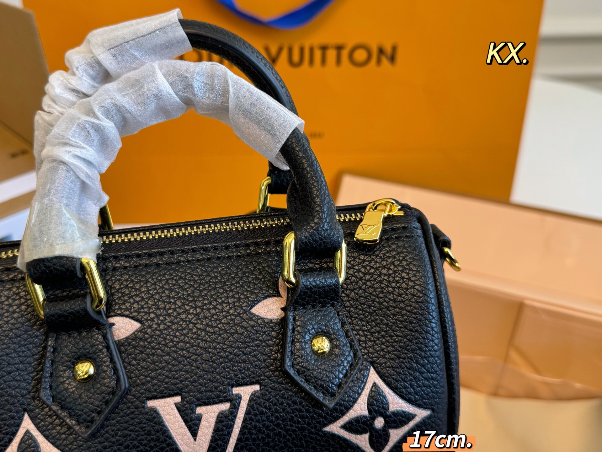Louis Vuitton Speedy Embossed Boston Pillow Bag