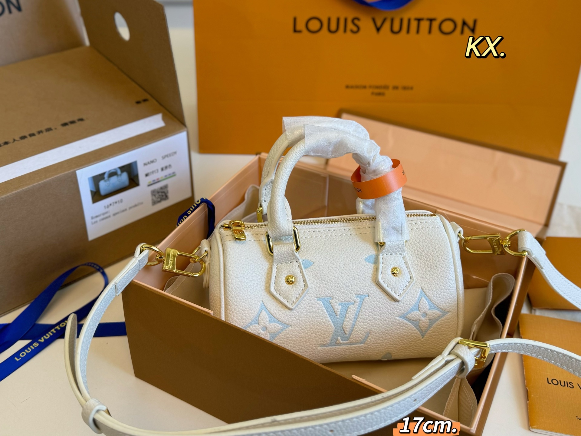 Louis Vuitton Speedy Embossed Boston Pillow Bag
