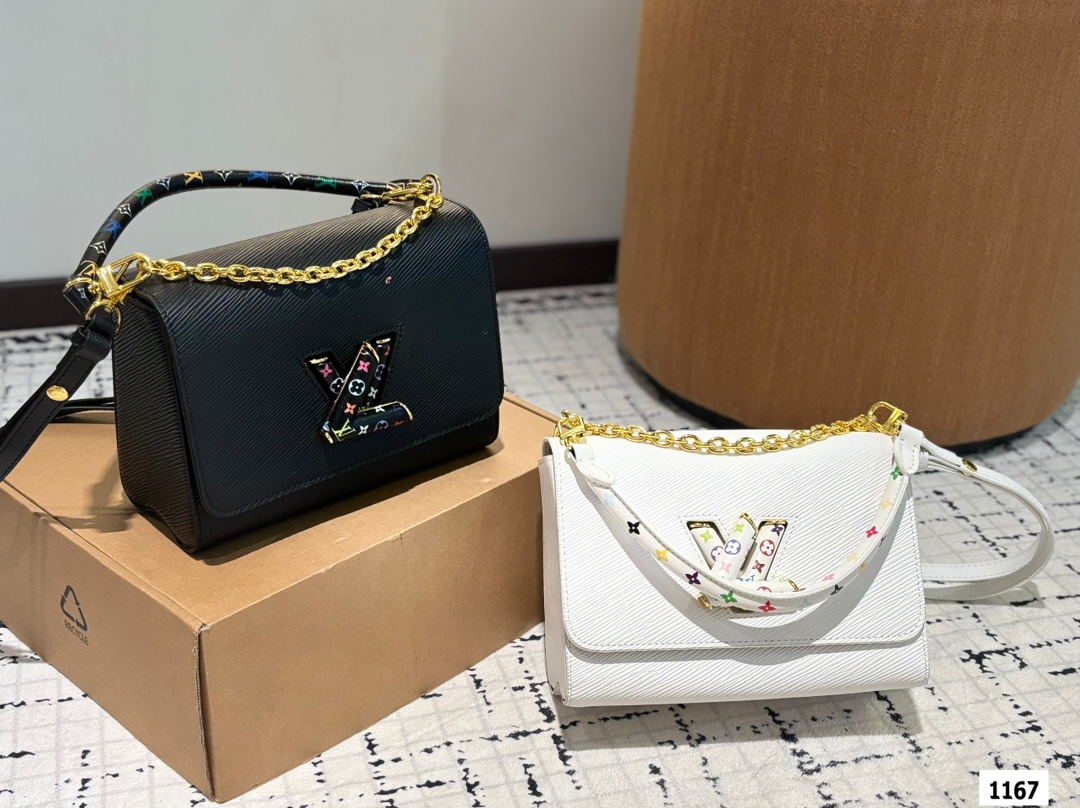 Louis Vuitton Twist Waterwave Chain Bag, Edgy Elegance, Timeless Versatility