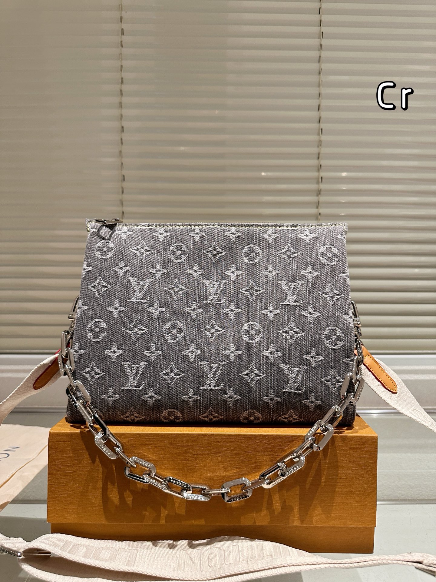 Louis Vuitton Coussin Denim Hobo, Bold Organization Meets Rebel Chic