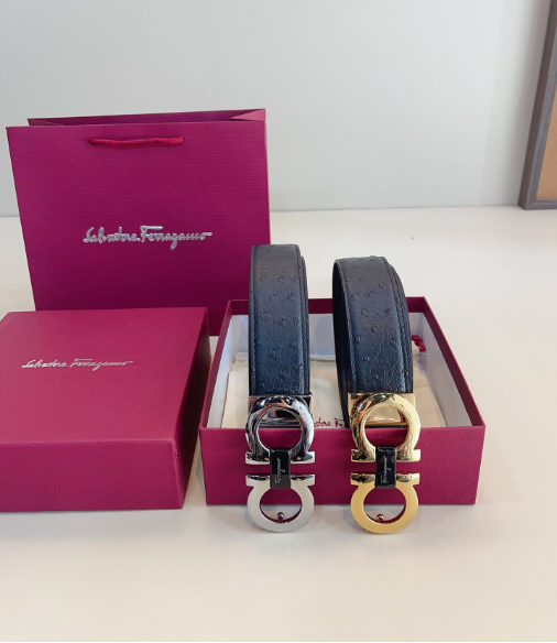 Salvatore Ferragamo Gancini Leather Belt | Timeless Gift For Him, Father, Or Yourself | Iconic Italian Luxury