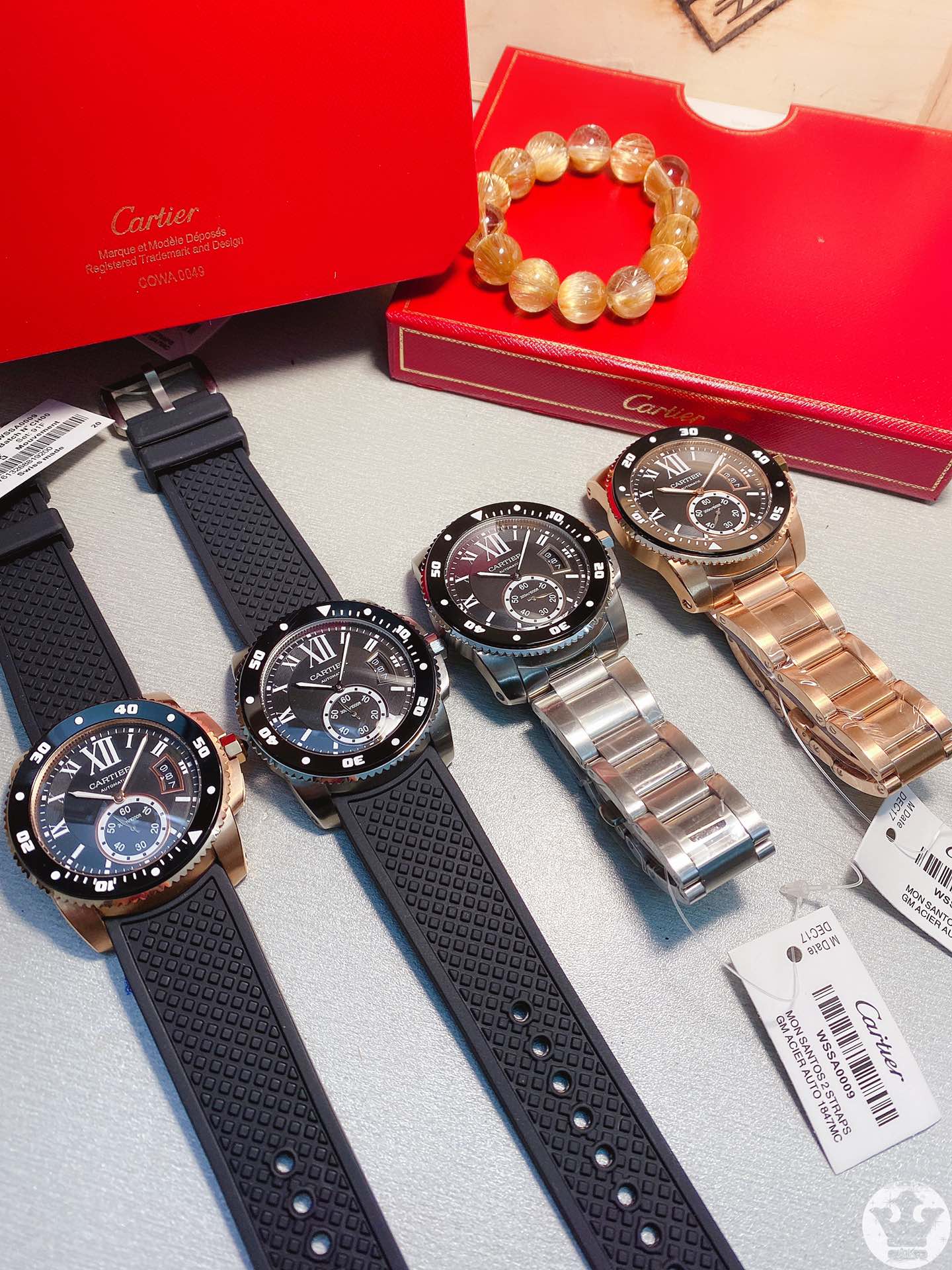 Cartier Calibre De Cartier Series | 42mm | Aisi Sealed Octagonal Crown With Multi-faceted Synthetic