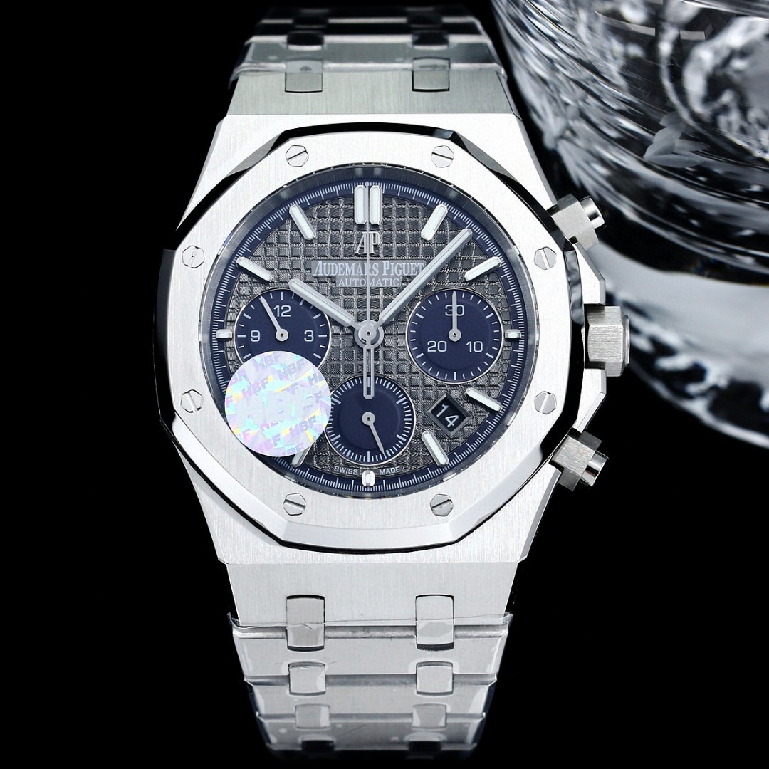 Audemars Piguet Royal Oak Chronograph 26331st.oo.1220st.01, Genuine 7750 Chronograph Caliber, Iconic Blue